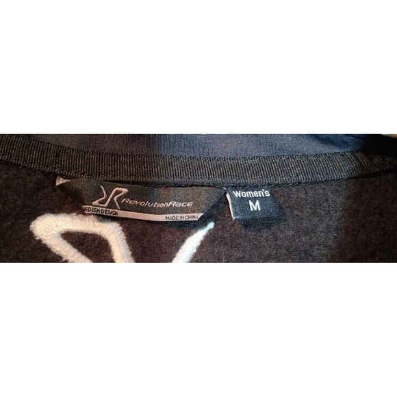 Fusion Fleece Jacket Sweater Women’s Revolution Race Black Blue Size M - Picture 2 of 16